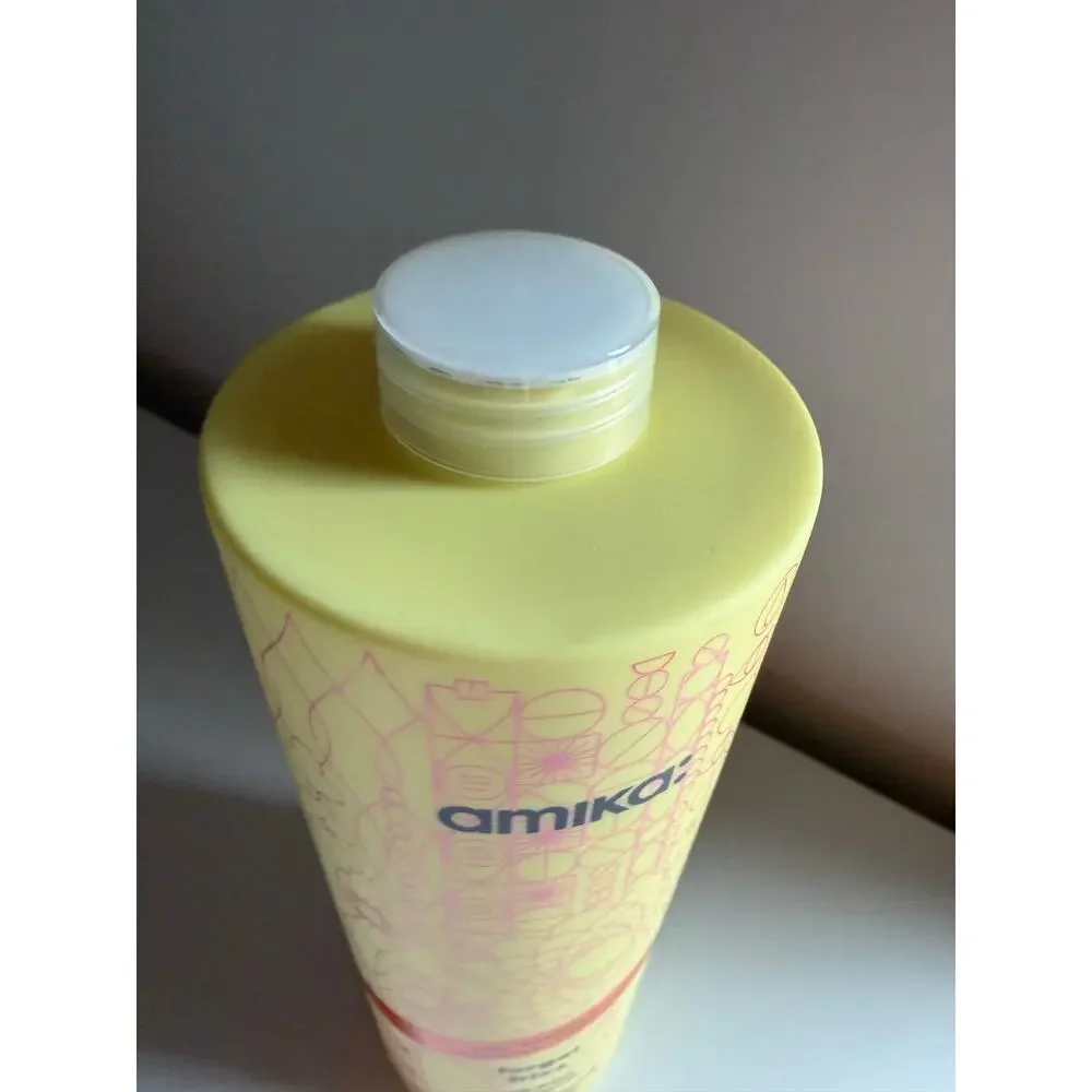 $80 New Amika Forget Frizz Anti-Frizz Conditioner 33.8 oz + Pump